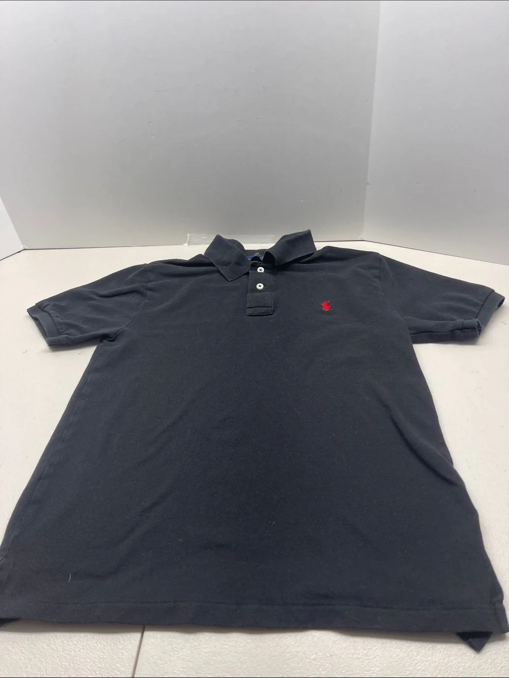 Ralph Lauren Black Polo with Red Pony Logo Size L( 14-16) kids